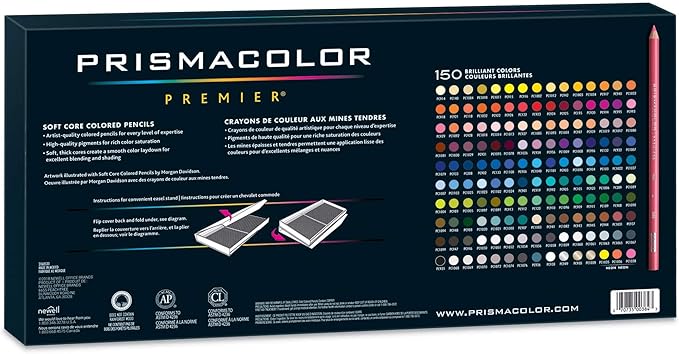 Prismacolor 150 Count (450 Total) Premier Soft Core Colored Pencil Set - Assorted Colored Pencils for Drawing, Coloring, and Sketching - Bulk 3 Pack