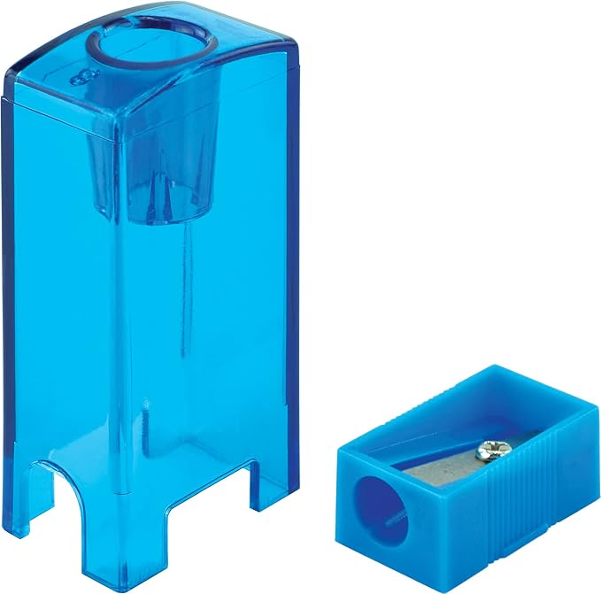 Helix Pencil & Crayon Canister Sharpener, Assorted Colors (37112)