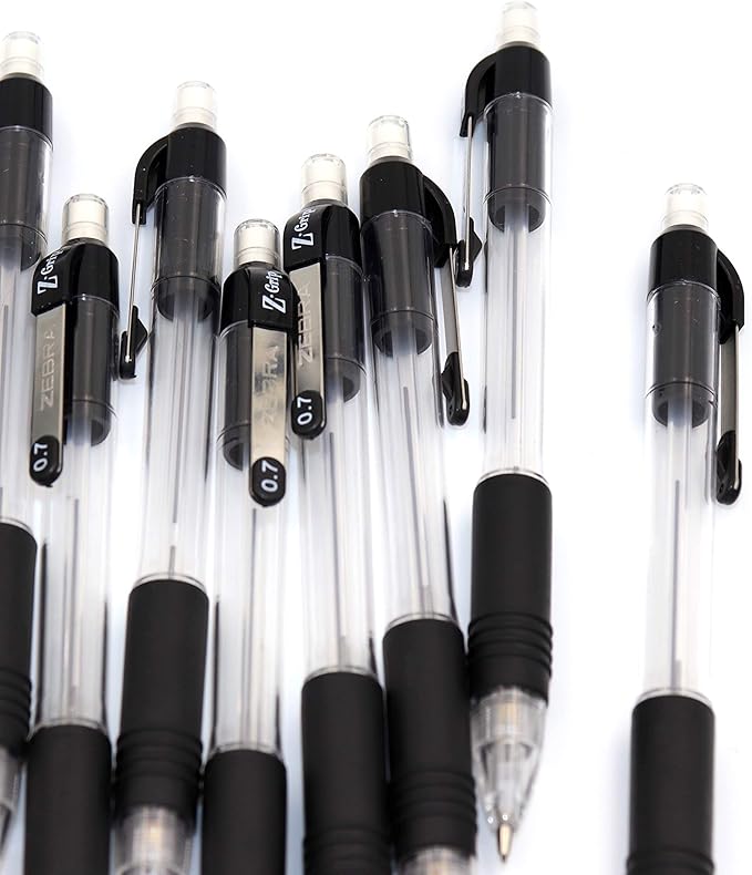 Zebra Z-Grip Mechanical Pencil, 0.7mm Point Size, HB #2 Graphite, Black Grip (Pack of 1, 7 Count Total)