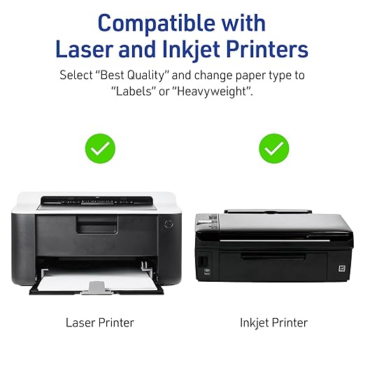 Avery Printable Adhesive Name Badges, 2-1/3" x 3-3/8", Pre-Printed Flourished Metallic Gold Florals Design, Matte White, Laser & Inkjet Compatible, 80 Total