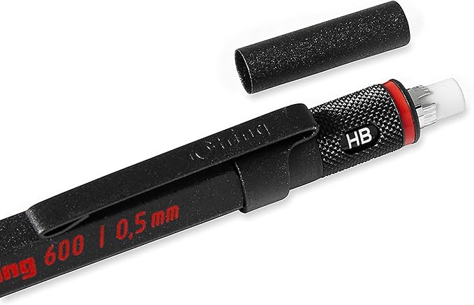 Rotring 600 Mechanical Pencil, 0.5 mm, Black - Perfect for Writing, Drafting, Engineering, Architecture Professionals