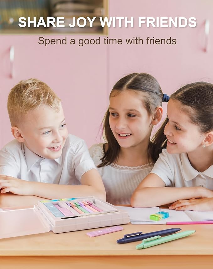 20PACK Mechanical Pencil, 8Pcs 0.5 0.7mm Mechanical Pencils Set With Eraser and 480 Pcs Refills, Cute Colored Preppy School Supplies Gift for Girls Writing - Come With Custom Case