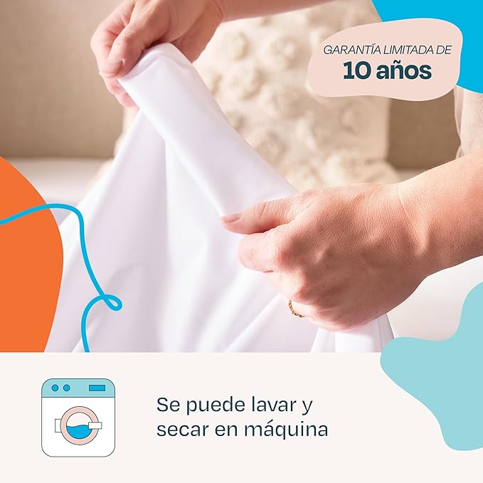 Linenspa Waterproof Mattress Protector,Queen Size – Fitted Sheet Style,Breathable,Machine Washable & Dryer Safe,White,(Pack of 10)