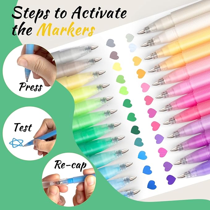 Colorful Pens, 24Pcs Colored Pens Fine Point Smooth Writing Pen, 1.0mm Colored Ink Gel Pen for Journaling Note Taking Writing, Acrylic Gel Pens for Coloring (24 Pcs Color)