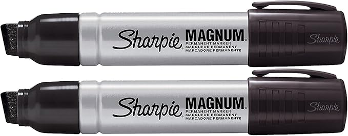 2 Pack Sharpie 44101 Sharpie Magnum Permanent Marker Black