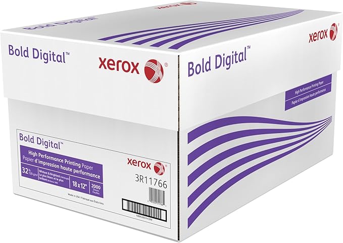 Xerox® Bold Digital™ Printing Paper, 4 Reams, Tabloid Extra Size (12" x 18"), 100 (U.S.) Brightness, 32 Lb, White, 500 S