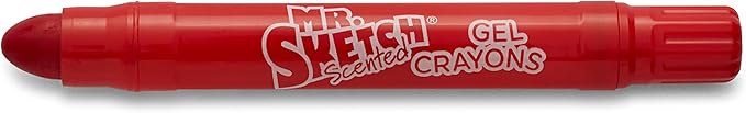 Mr. Sketch 1951332 1951332 Scented Twistable Gel Crayons, Assorted Colors, Pack Of 6, Multicolor, 6-Count