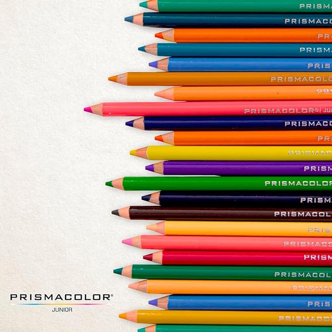 Prismacolor Colored Pencils Set, Assorted Colors, Pack of 24, Junior 4.0mm…