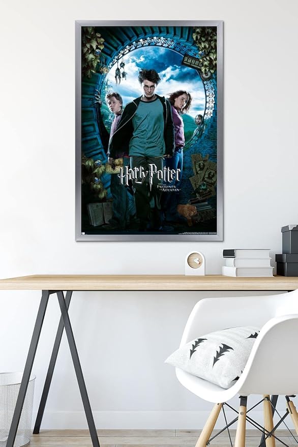 Trends International Harry Potter and the Prisoner of Azkaban - Sky One Sheet Wall Poster, 22.37" x 34.00", Silver Framed Version