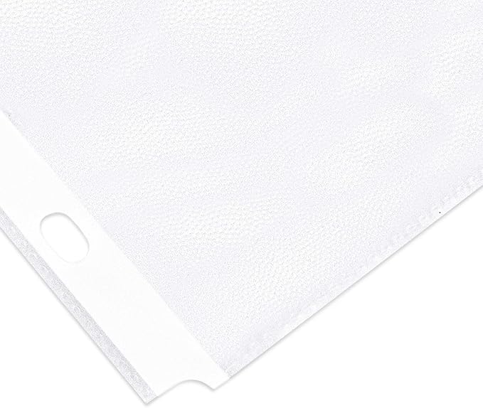 Amazon Basics Durable Clear Sheet Protectors for 3 Ring Binder, 8.5 in x 11 in, 3 holes, 200 Pack