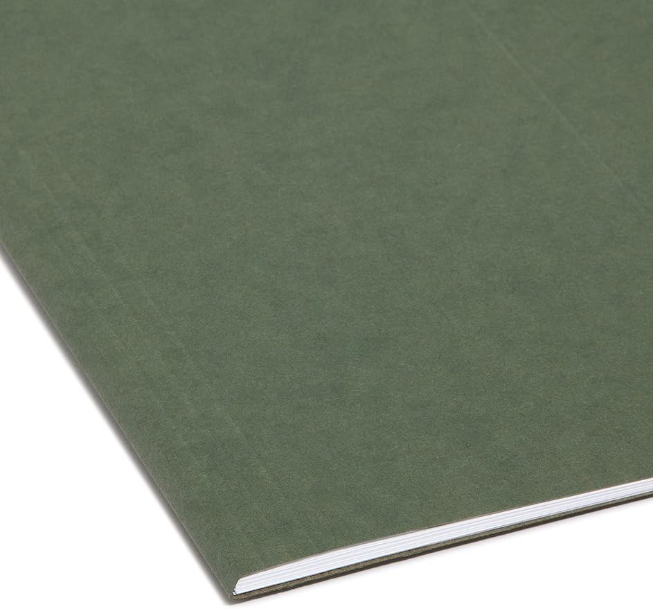 Smead Hanging File Folder, No Tabs, Legal Size, Standard Green, 25 per Box (64110) (Pack of 5)