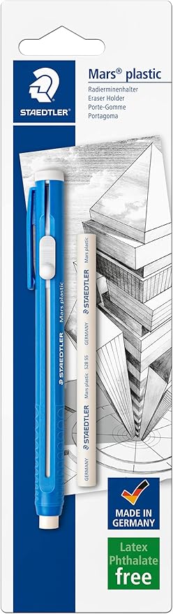 STAEDTLER 528 50BKDA Mars Plastic Eraser Holder, Blue