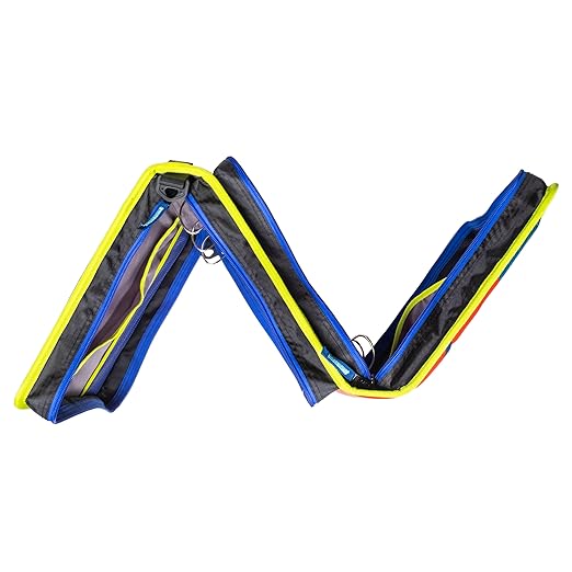 Case-it 6 Pack Z Shape Zipper Binder - Two Binders in One - Double Sided 1.5 Inch D-Ring - 500 Page Capacity - Comes with Shoulder Strap, Monster Design Z-176-ME-C-BLUR, Light Blue, Purple
