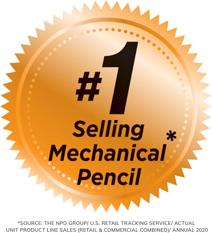 BIC Xtra-Smooth Mechanical Pencils with Erasers, Medium Point (0.7mm), 12-Count Pack, Bulk Mechanical Pencils for School or Office Supplies