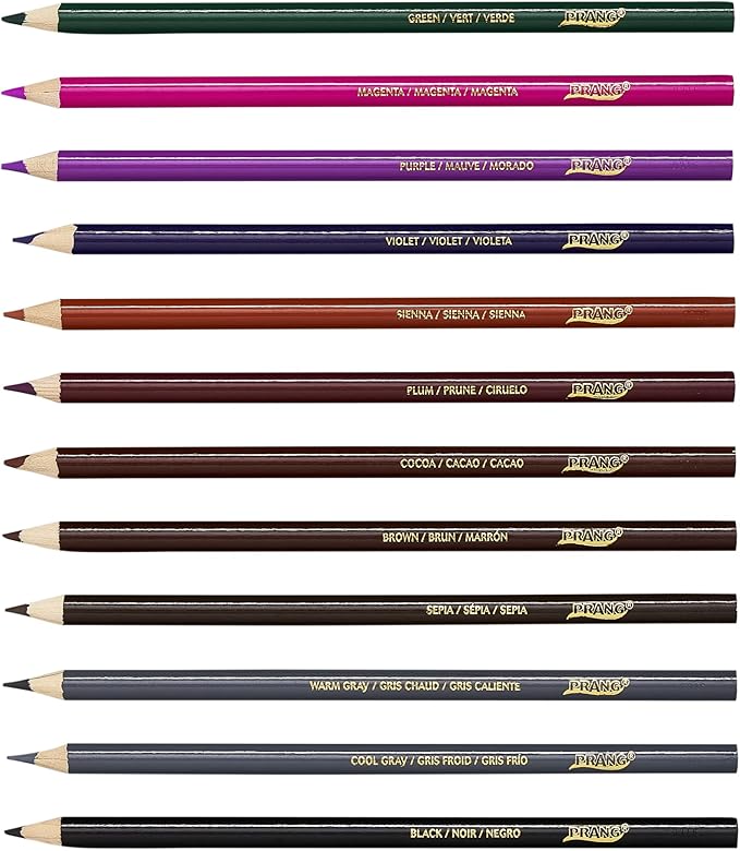 Prang Colored Pencil Sets, 3.3 Mm, 2b (#1), Assorted Lead/barrel Colors, 50/pack