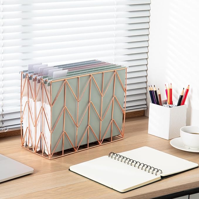 Y YOMA Letter Size - 24 Pack Extra Capacity Hanging File Folders Accordion Decorative Reinforced File Folder Cute Colored Expandable Folder for Office Home with 1/5-Cut Adjustable Tabs, Morandi Color