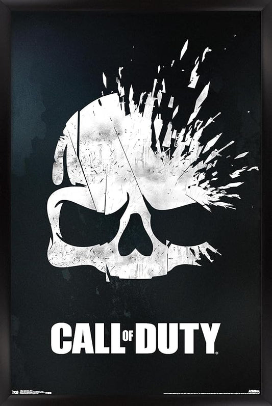 Trends International Call of Duty - Skull Wall Poster, 14.725" x 22.375", Black Framed Version