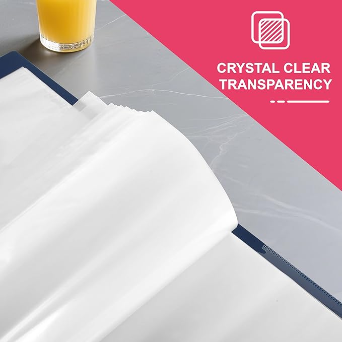 500-Pack Standard Weight Sheet Protectors 8.5"x11" Top-Loading Acid-Free Document Sleeves for School, Office, Home & 3-Ring Binders