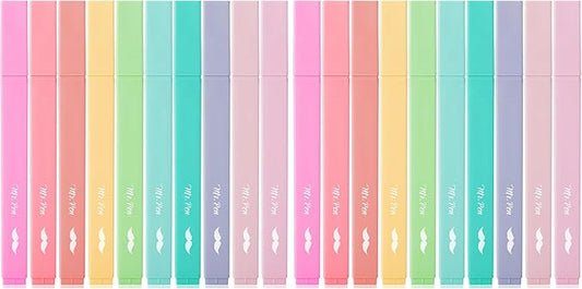 Mr. Pen- Aesthetic Highlighters, 10 pcs, Chisel Tip, Pastel Colors, Cute Highlighters Assorted Colors (Pack of 2)