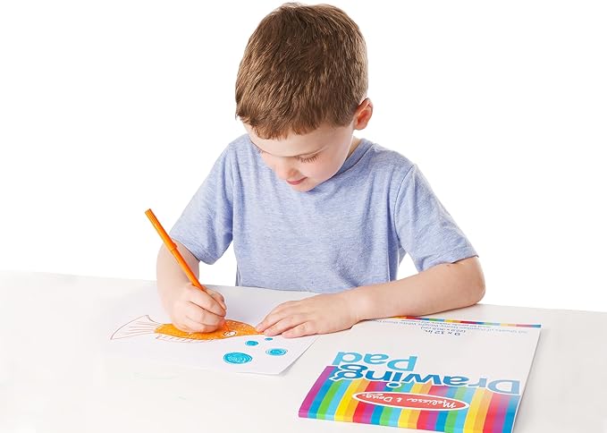 Melissa & Doug Drawing Paper, Sketch Pad, 3-Pack Bundle for Coloring, Writing or Painting (9 x 12 inches) - 50 Sheets Each, Kids Drawing Pad & Art Supplies for Kids Ages 3+ - FSC Certified