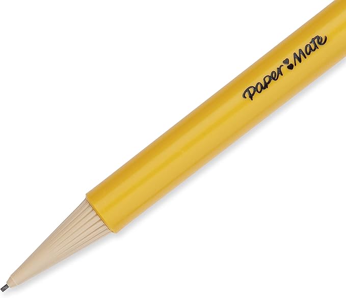 Paper Mate SharpWriter Mechanical Pencils, 0.7mm, HB #2, Yellow, 12 Count