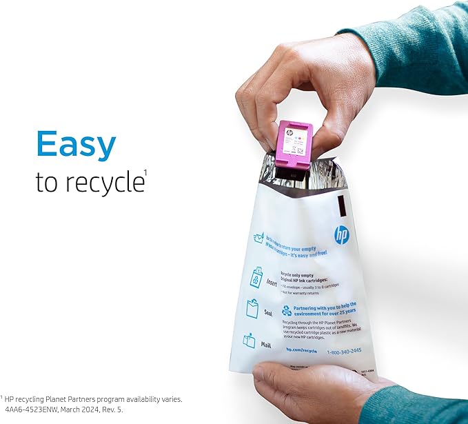HP 64 Black Ink Cartridge | Works with Envy Inspire 7250e, 7950e, Envy Photo 6200, 7100, 7200, 7800, 7900, Tango Series | Eligible for Instant Ink | N9J90AN