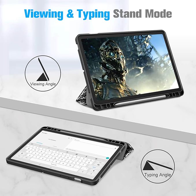 Fintie Slim Case for Samsung Galaxy Tab S8 2022/Tab S7 2020 11 Inch (Model SM-X700/X706/T870/T875/T878) with Built-in S Pen Holder, Soft TPU Smart Stand Back Cover Auto Wake/Sleep Feature, Composition