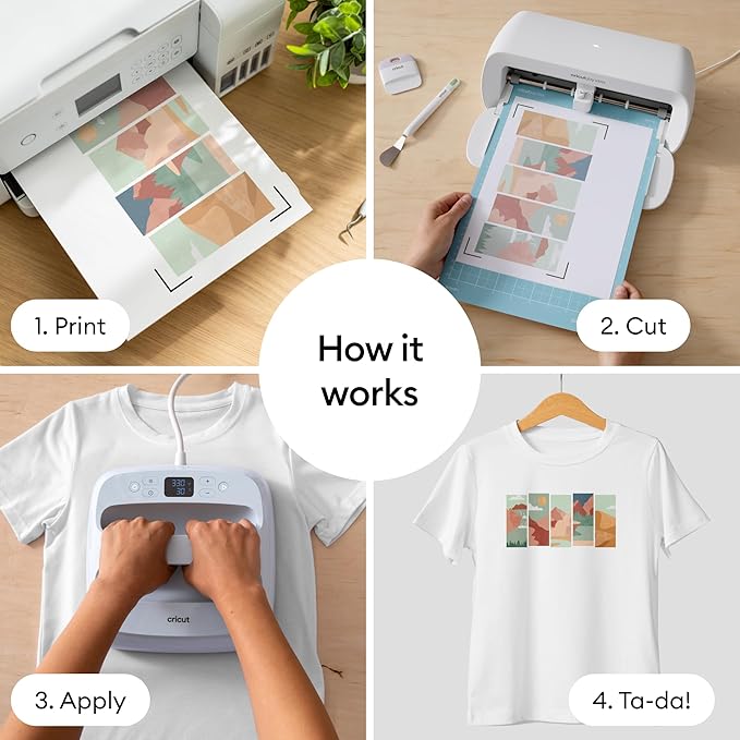 Cricut Sublimation Paper - 100 Sheets (8.5" x 11") - Letter Size - Compatible with Sublimation Printer and Sublimation Ink (120gsm)