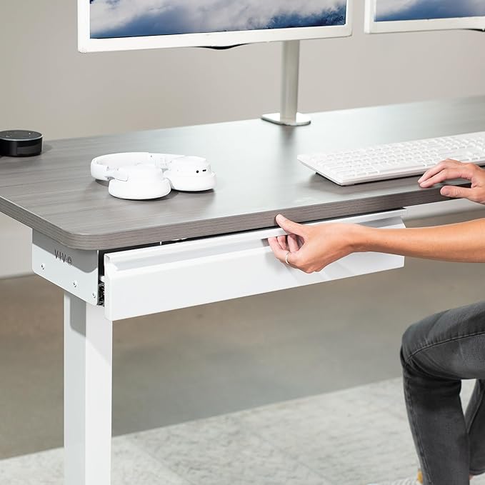 VIVO 22 inch Under Desk Slide Out Drawer Without Shell, Home Office Storage Organizer, White, DESK-AC03A-22W
