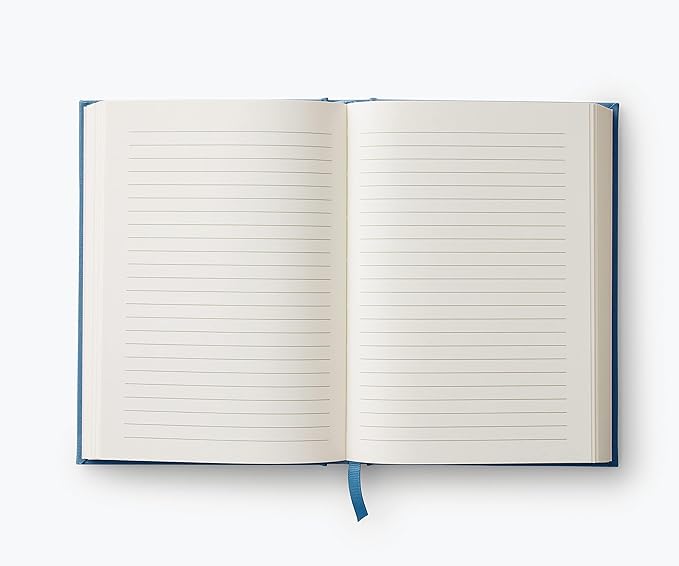 RIFLE PAPER CO. Menagerie Garden Embroidered Journal | 400 Ruled Pages, Cloth Cover with Floral Embroidery & Grosgrain Ribbon Bookmark, Lay-Flat Binding, 8" L x 5.75" W