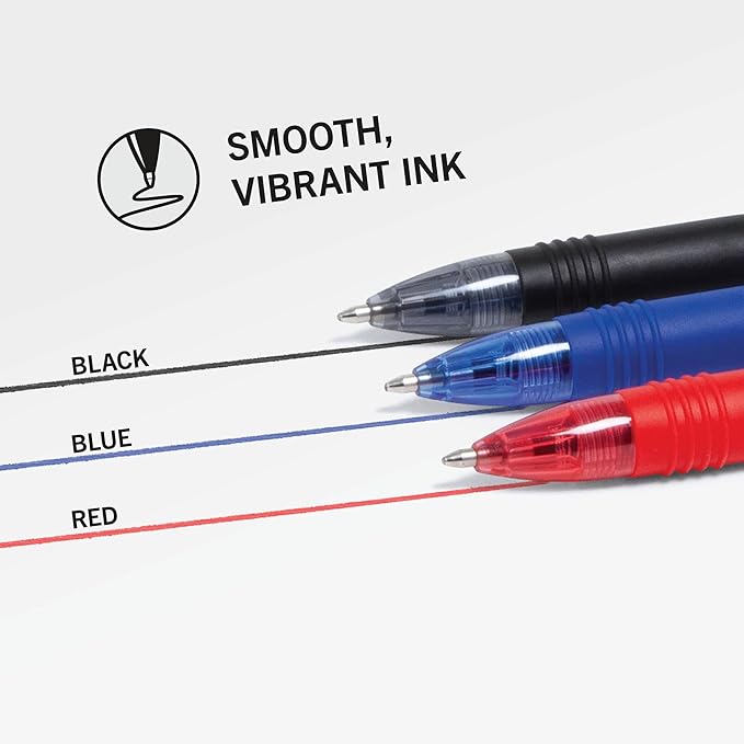 Zebra Pen Z-Grip Retractable Ballpoint Pen, 1.0mm Medium Point, Assorted Business Colors, School & Office Supplies, Ideal for Note-Taking, Journal and Planner Use, 24-Pack (12224)