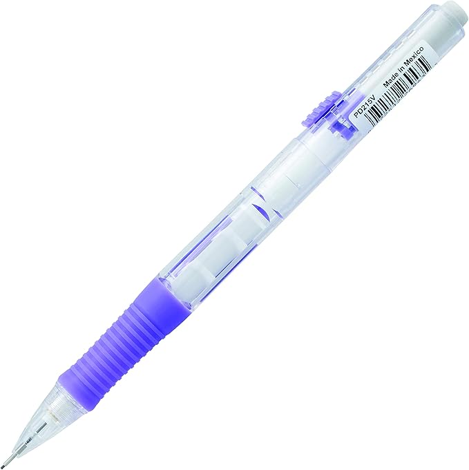Pentel QUICK CLICK Mechanical Pencil (0.5mm), Violet Barrel, Box of 12 Pencils (PD215V)