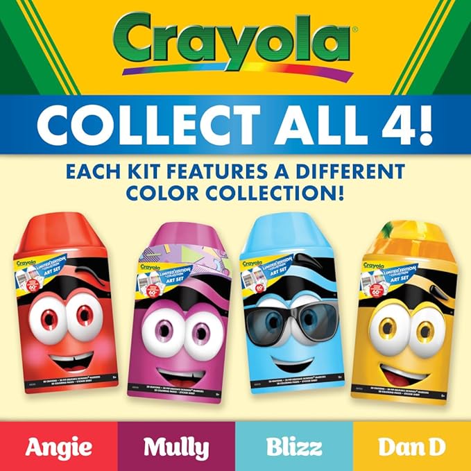 Crayola Coloring Set with Limited Edition Mauve Art Case, Limited Edition Crayons, 50+ Pieces, Gifts for Kids