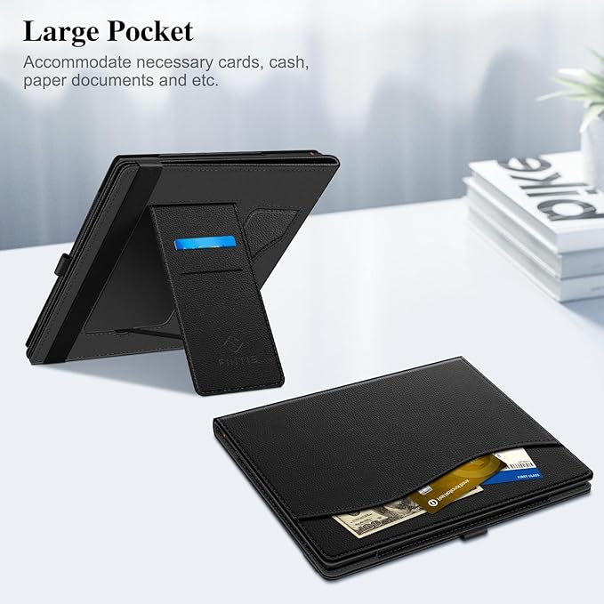 Fintie Case for 10.3" Boox Note Air 5 C (2025)/ Note Air4 C (2024)/ Note Air3 C/ Air3 B/W (2023) Tablet ePaper -Premium PU Leather Stand Cover Auto Sleep/Wake with Card Slot & Pen Holder, Black