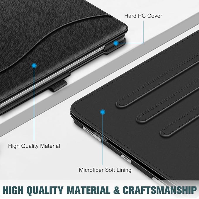 Fintie Case for Samsung Galaxy Tab S10 Lite/ S10 FE/ S9 FE 5G 10.9 Inch/Tab S9 11 Inch with S Pen Holder, Multi-Angle Viewing Protective Cover with Pocket, Auto Sleep/Wake, Black