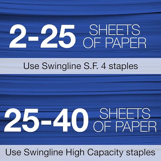 Swingline Stapler, NeXXt Series Style, Desktop Stapler, 40 Sheet Capacity, Black (55657094)