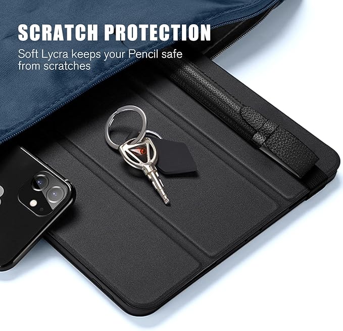 Fintie Pencil Holder Compatible with Remarkable 2, Stylus Pouch PU Leather Pen Sleeve Portable Elastic Pencil Case Cover for Remarkable 2/BOOX/Scribe Stylus Pen