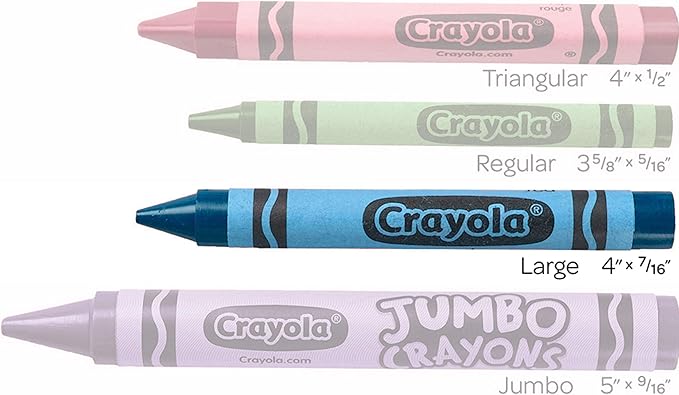 Crayola Large Crayons, Carnation Pink, Art Tools for Kids, 12 Count, 4" x 7/16"