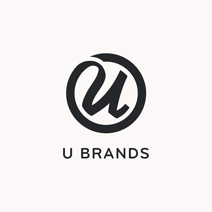 U Brands Fashion Cork Bulletin Board, 16" x 20" Inches, Black Wood Frame