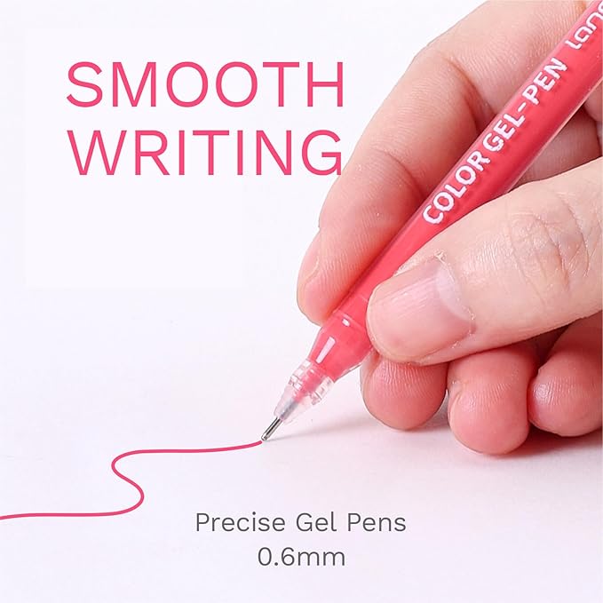 162 Colors 168 pcs Gel Pens for Coloring - Smooth Vibrant Colors 0.6mm Fine Point Gel Ink Pens Colored Set for Adults Artists Drawing Journaling Sketching Art Supplies