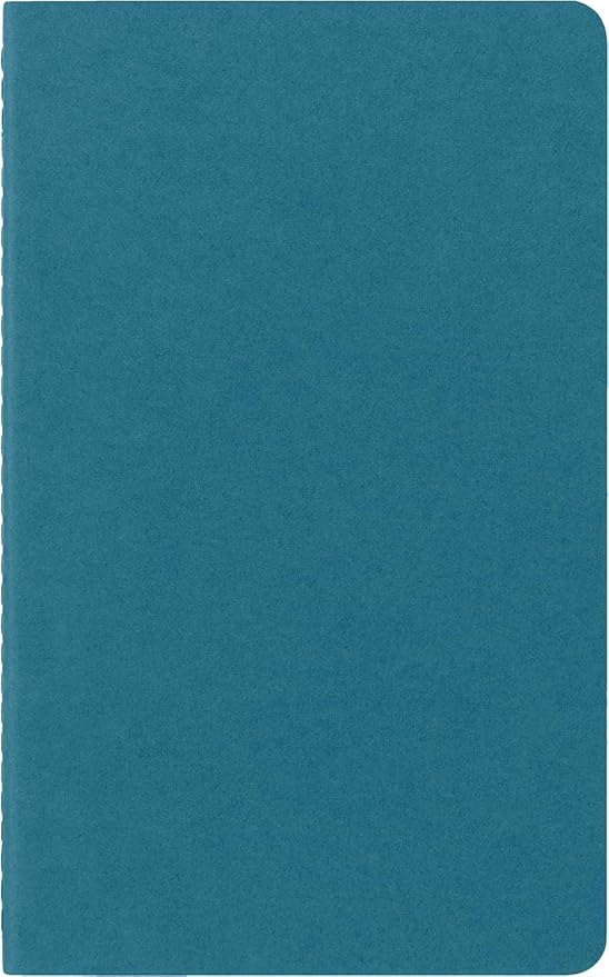 Moleskine Cahier Journal, Soft Cover, Large (5" x 8.25") Ruled/Lined, Black, 80 Pages (Set of 3)