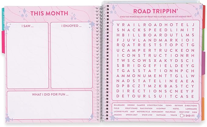 Erin Condren 7'' x 9'' Plastic Spiral Choose Peace Undated Kid's Planner - Calendars, Reading Logs, Stickers, and Creative Planner & Activity Book for Kids by Erin Condren