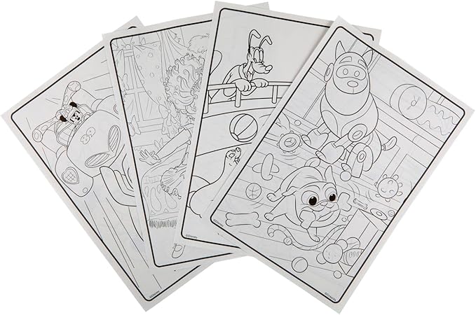 Crayola Disney Jr. Coloring Book (288 Pages), Includes Disney Stickers, Giant Coloring Book for Kids & Adults, Travel Activity, Ages 3 +