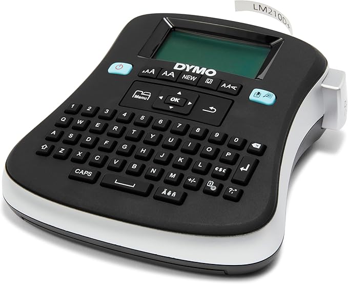 DYMO Desktop Label Maker | LabelManager 210D All-Purpose Portable Label Maker, Easy-to-Use, One-Touch Smart Keys, QWERTY Keyboard, Large Display, for Home & Office Organization (Pack of 6)