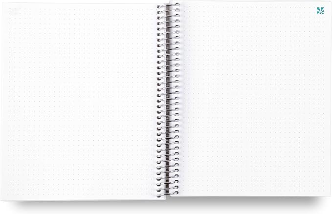 Erin Condren 8.5" X 11" Spiral Bound Dot Grid Journal Notebook - Layers Colorful, 5Mm Dot Grid, 160 Page Writing, Drawing & Art Notebook, 80Lb Thick Paper, Stickers Included