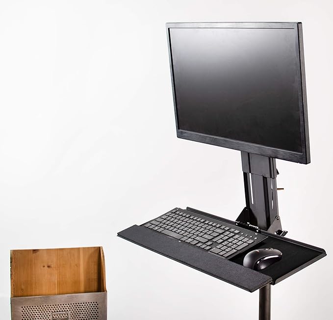 VIVO Computer Keyboard and Mouse Platform Tray, Adjustable VESA Mount Attachment, MOUNT-KB02