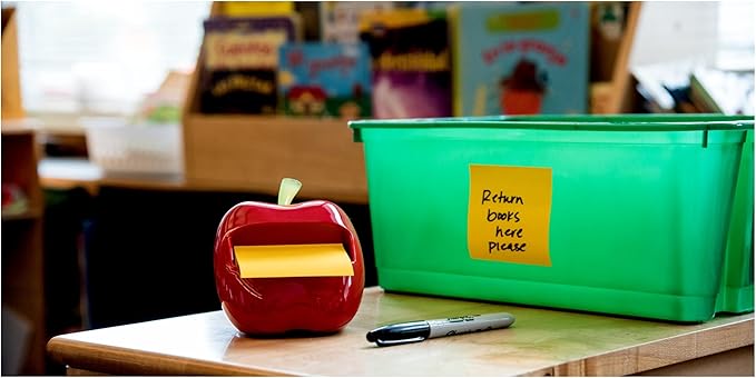 Post-it Super Sticky Dispenser Pop-up Notes, 6 Sticky Note Pads, 3 x 3 in., 2X The Sticking Power, New Year Organization or Second Semester School Supplies, Energy Boost Collection
