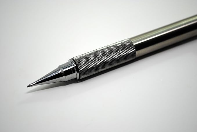 Zebra Pen, M-701 Mechanical Pencil, 0.7mm Point, Durable Stainless Steel Barrel, Knurled Metal Grip, Refillable, STEEL Series, Ideal for Tactical Use, 1-Pack, (59411)