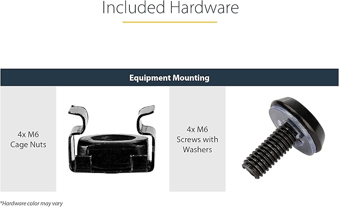 StarTech.com 2-Pack 1U Server Rack Shelf, Vented Rack Mount Cantilever Shelf, Heavy-Duty Steel, 44lb/20kg Capacity, 16" Deep