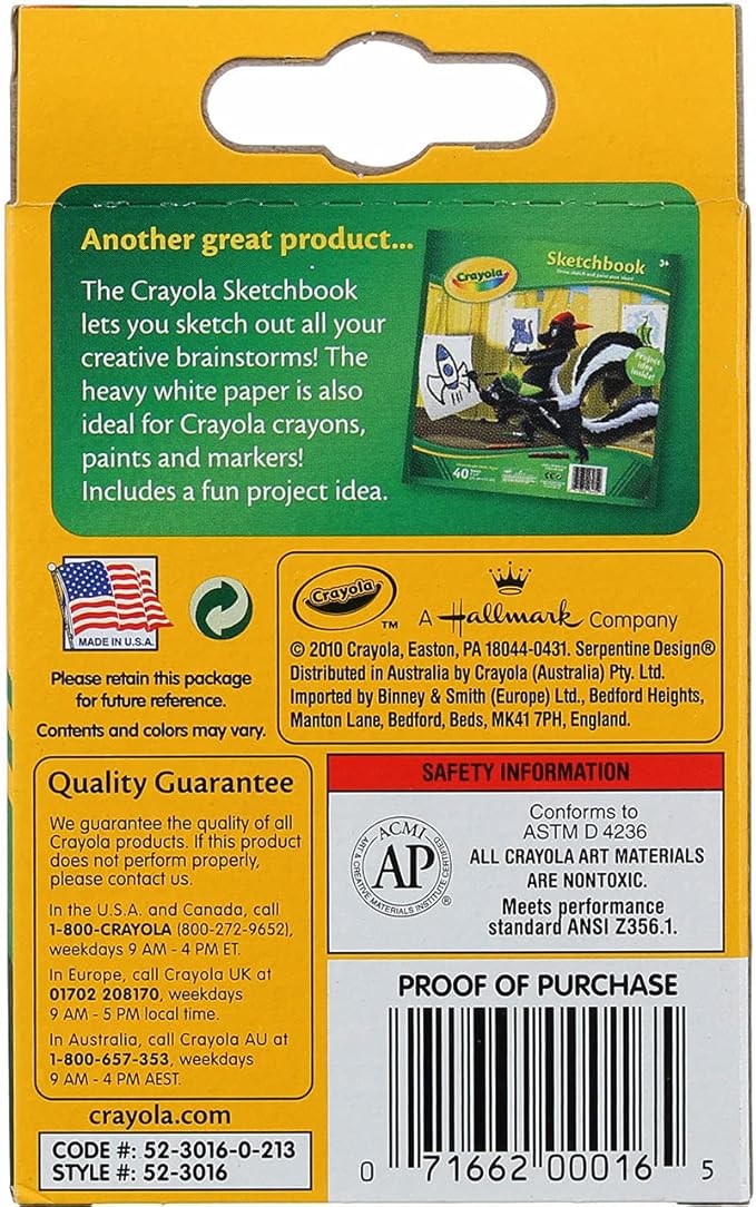 CRAYON 16PK BX